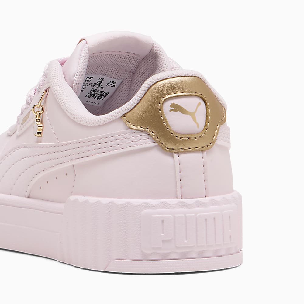 Puma Girls Carina 3.0 Charm Sneakers In Pink & Gold