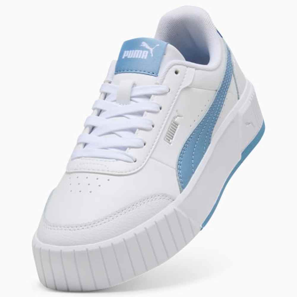 Puma Womens Carin Mia Shoes In White & Blue