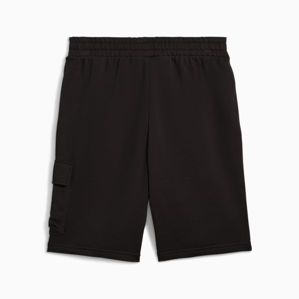 Puma Mens Black Ess No.1 Logo Cargo Shorts