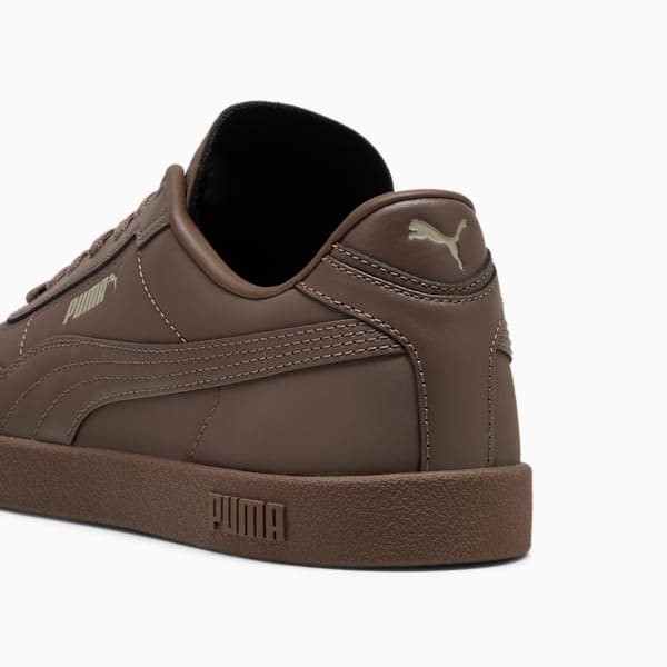 Puma Mens Club Era Leather Shoes In Bronze