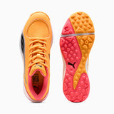 Puma Mens 24 Fh Rubber Cricket Shoes In Sun Stream/Black/Sunset Glow