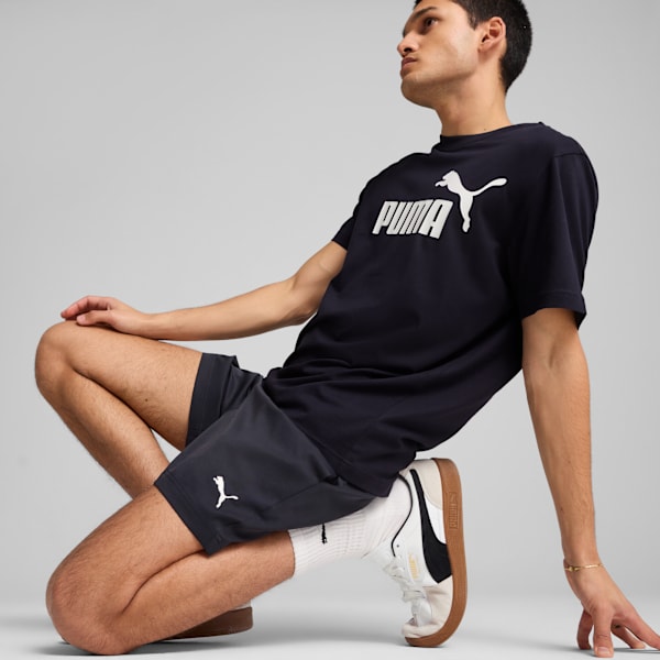 Puma Mens Essential Woven Shorts 5'' In Navy Blue