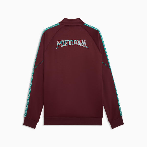 Puma Mens FPF King Anthem Jacket In Ruby Shimmer-Sea Glass