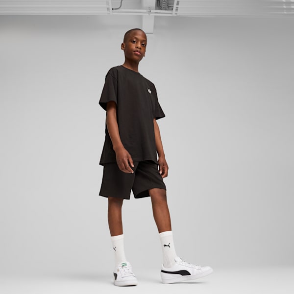 Puma Boys Essential No.1 Logo Track Shorts In Black