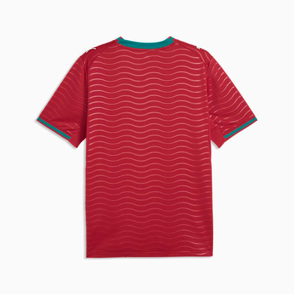 Puma Mens Portugal FPF Home Jersey In Club Red-Green Lagoon