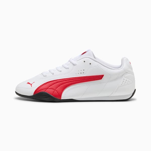 Puma Mens Catch Shoes In White & Red