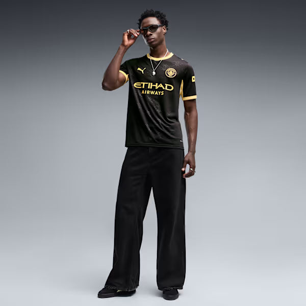 Puma Unisex Away Jersey Replica T-Shirt In Black