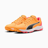 Puma Mens 24 Fh Rubber Cricket Shoes In Sun Stream/Black/Sunset Glow