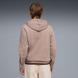 Puma Mens Essential Small No.1 Logo Centered Hoodie In Sandstone