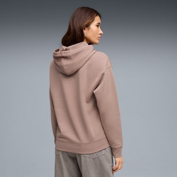 Puma Womens Script Comfort Hoodie In Sandstone