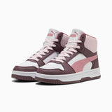 Puma Girls Rebound Slam Mid Ac+ Inf Shoes In Rosewood