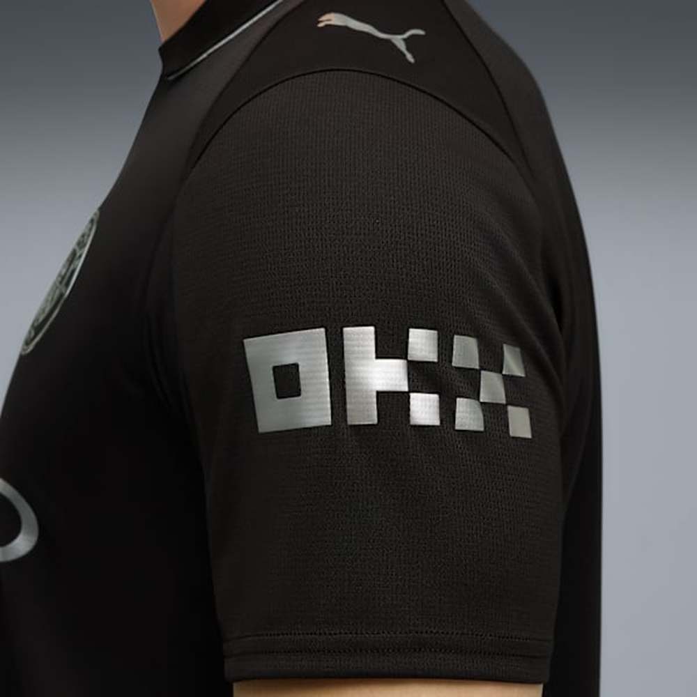 Puma Mens Manchester City Short Sleeves 25/26 Away Jersey In Black