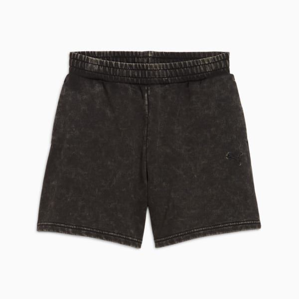 Puma Womens Elevated High-Waist Shorts In Black