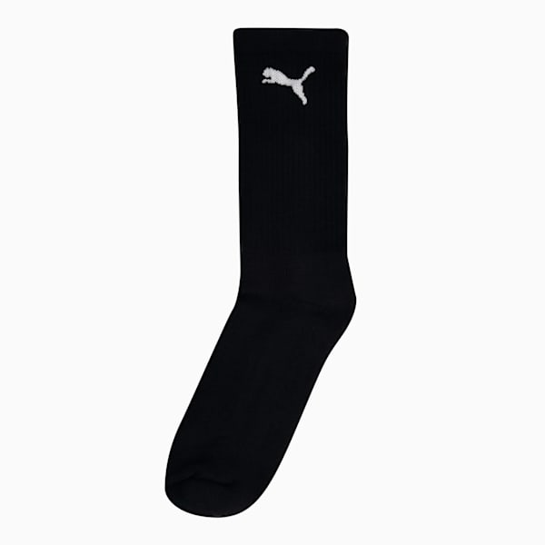 Puma Mens 3 Pack Cat Logo Tennis Socks In Black/White