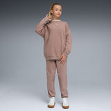 Puma Girls Loungewear Oversized Track Suit In Sand