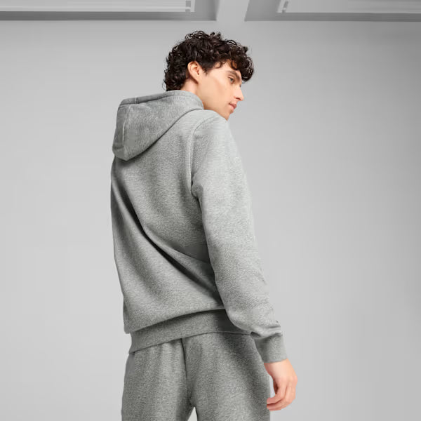 Puma Mens Essentials Fleece Hoodie In Grey