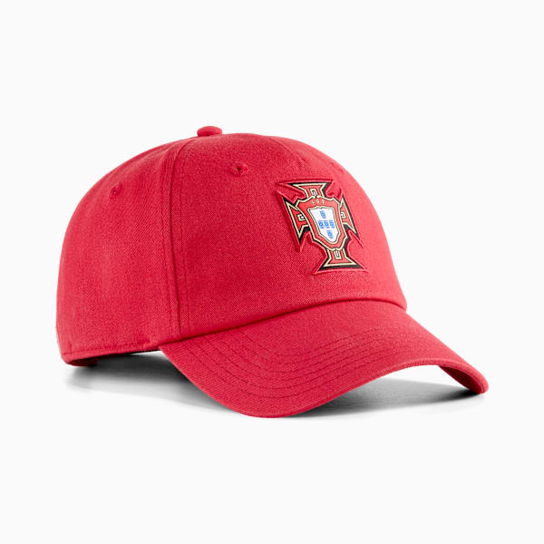 Puma FPF Essentials Cap In Club Red-Green Lagoon