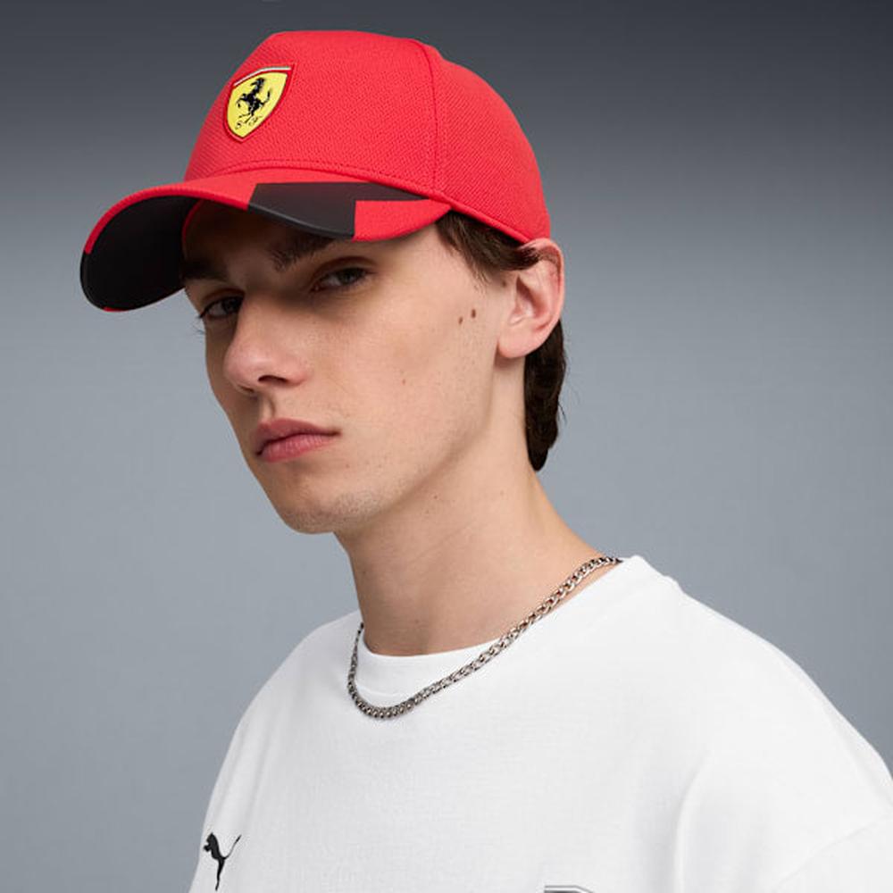 Puma Boys Scuderia Ferrari Baseball Yourth Cap In Red