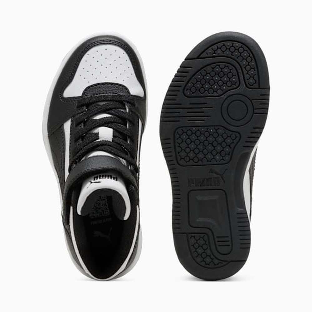 Puma BoysRebound Slam Mid Jr Sneakers In White/Black