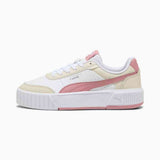 Puma Womens Carina Mia Sneakers In White/Dusky Rosewood/Alpine Snow