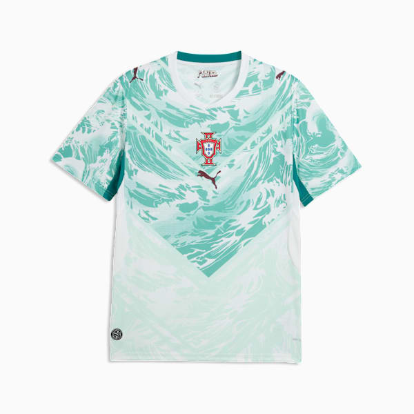 Puma Mens Portugal Away Jersey Replica In White And Green