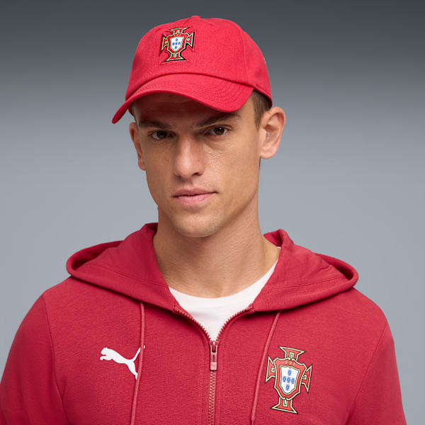 Puma FPF Essentials Cap In Club Red-Green Lagoon