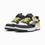 Puma Boys Transformers Rebound Slam Lo Ac+ Sneakers in Black & Yellow