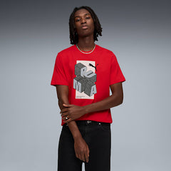 Puma Mens Graphic Tee M Red