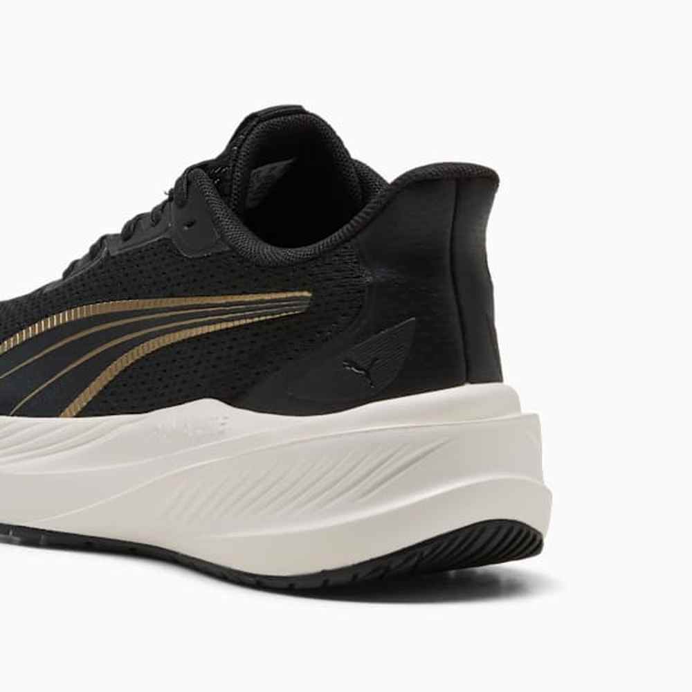 Puma Unisex Adults Dasher Lite Running Sneakers In Black/Gold/White