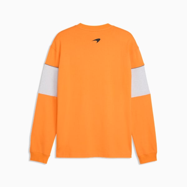 Puma Mens Mclaren Long Sleeve T-Shirt In Papaya