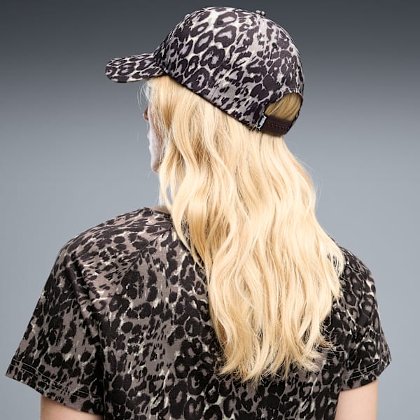 Puma Womens Essential Elevated Cap In Leopard