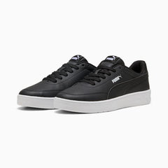 Puma Mens Court Classic Clean Shoes Black