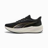 Puma Unisex Adults Dasher Lite Running Sneakers In Black/Gold/White