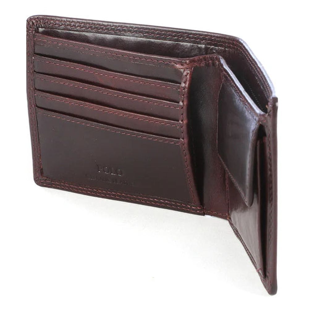 Polo Mens Kenya Smalls Billfold With Coin Section Wallet In Brown