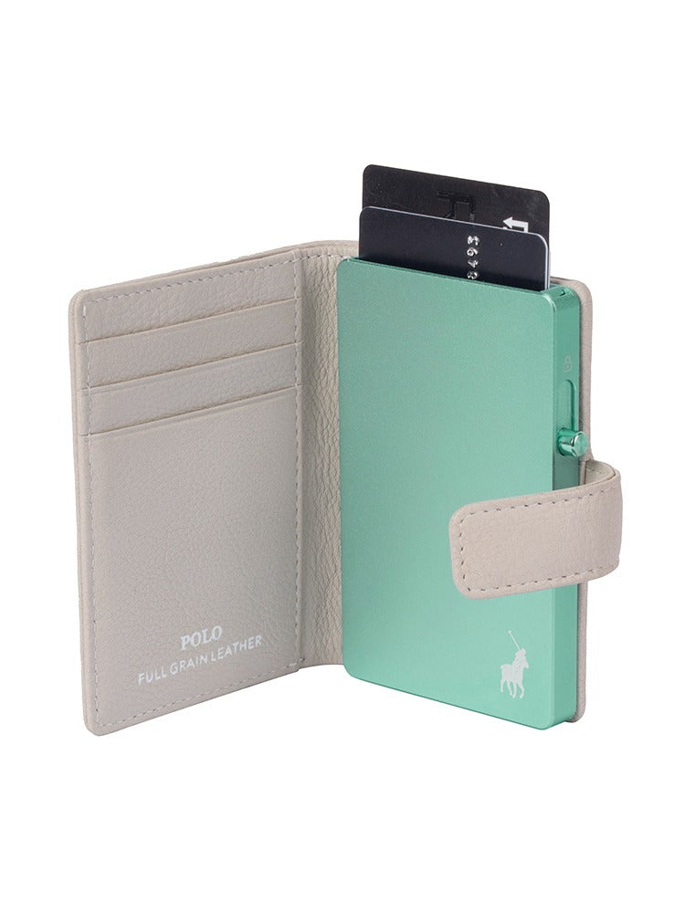 Polo Pop Up Wallet Folder In Off White