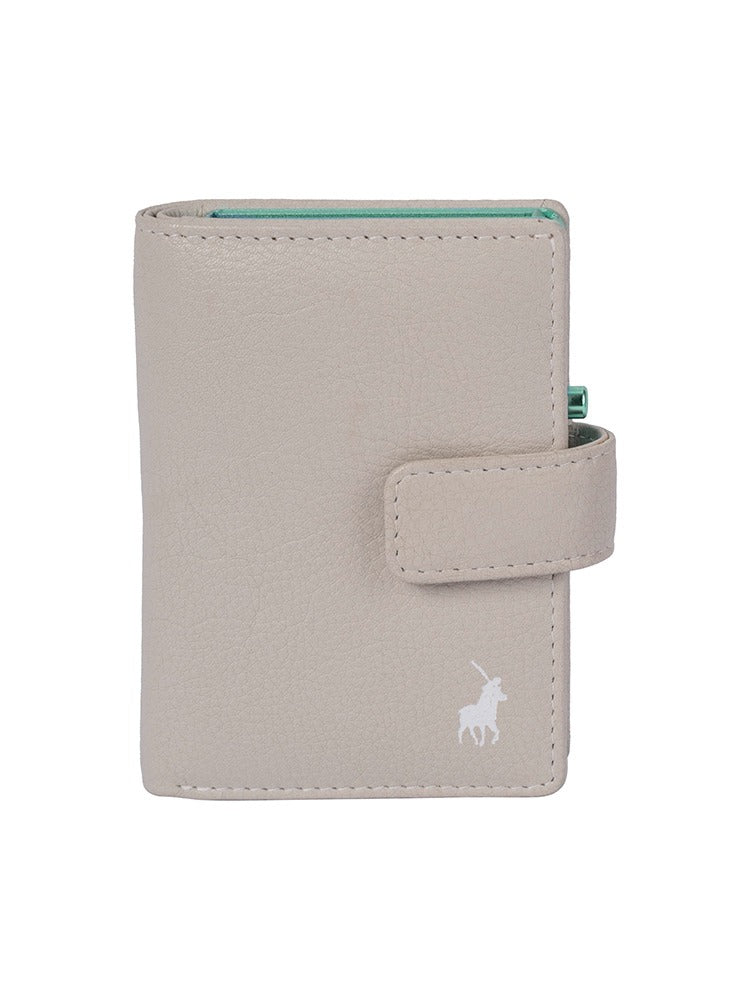 Polo Pop Up Wallet Folder In Off White