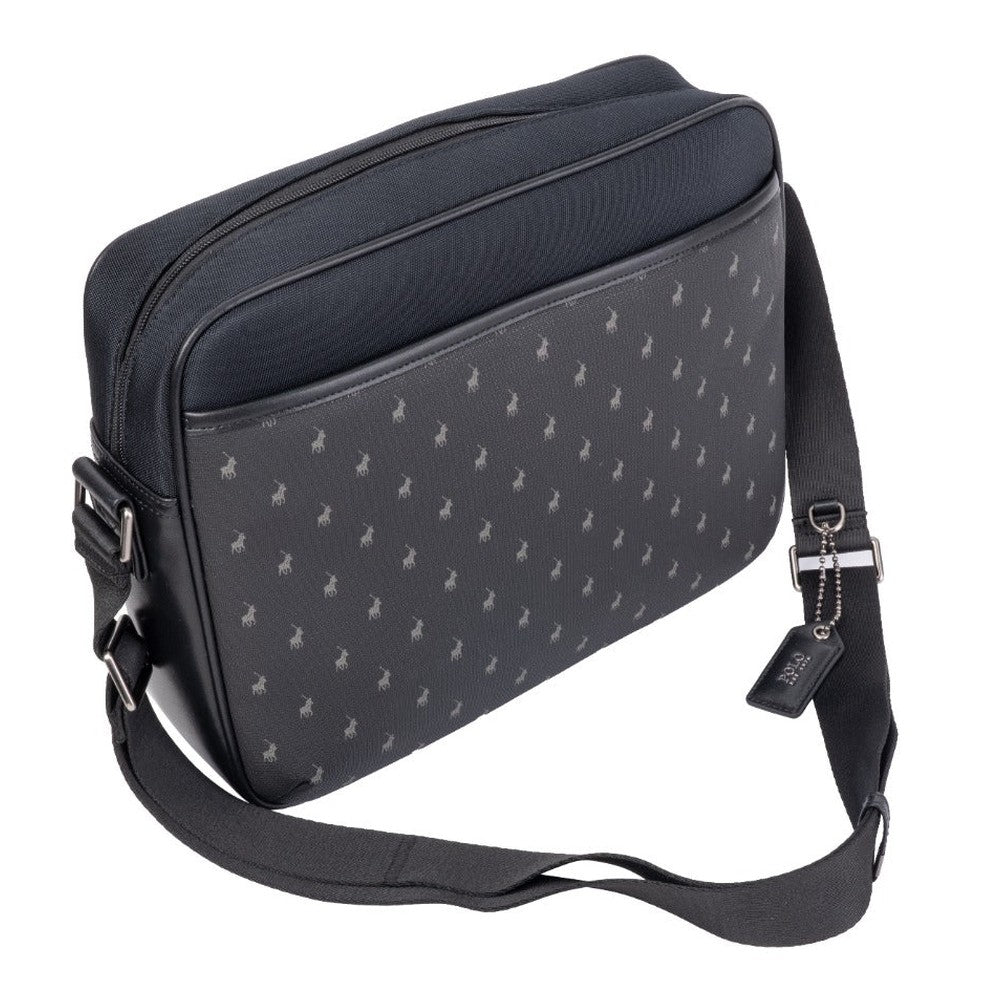 Polo Metro Iconic Document Crossbody In Black