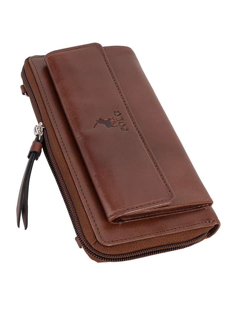 Polo Alto Phone Sling In Brown