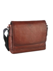Polo Hudson Messenger Bag In Brown