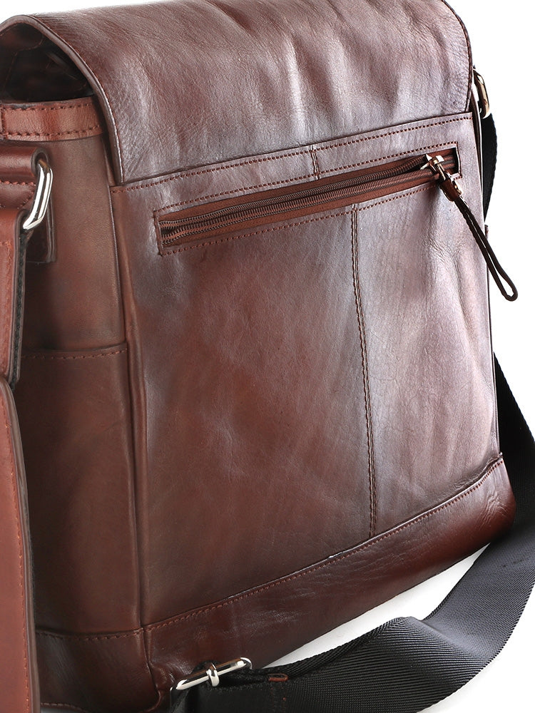 Polo Hudson Messenger Bag In Brown