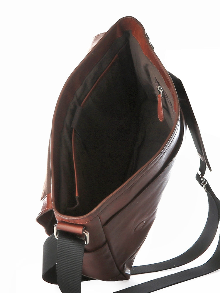 Polo Hudson Messenger Bag In Brown