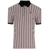 Polo Mens Geo Printed Golfer In Red & Black