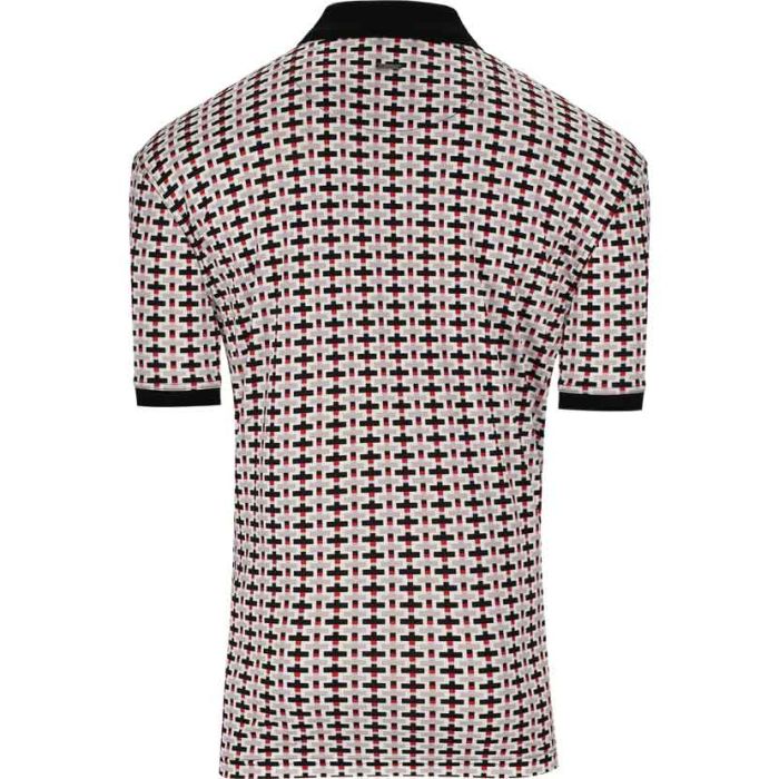 Polo Mens Geo Printed Golfer In Red & Black