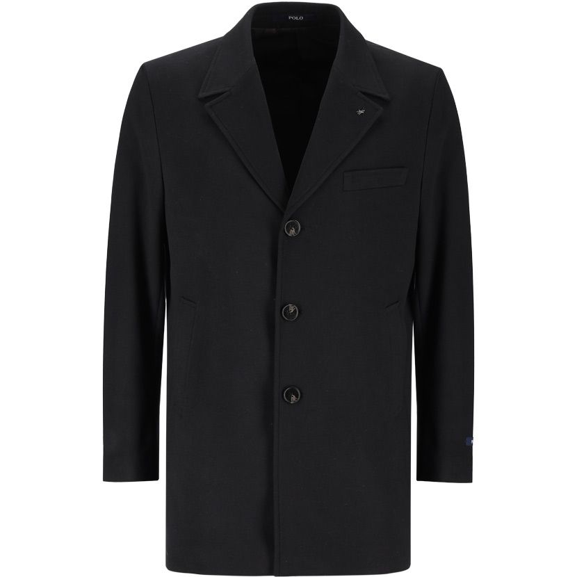 Polo Mens Custom Fit Coat Ink Blue