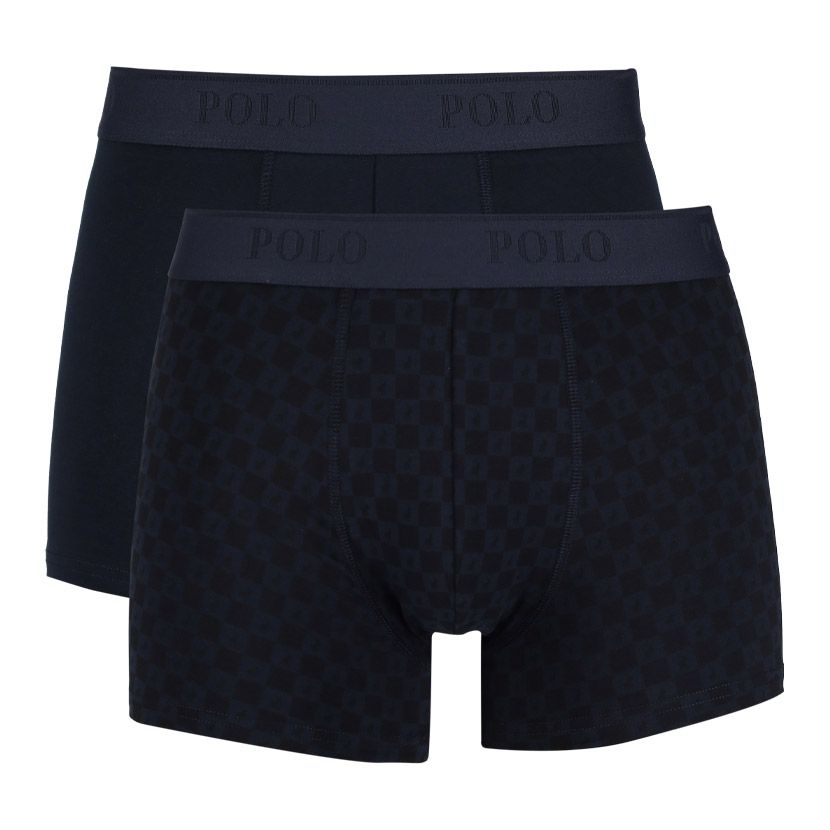 Polo Mens 2 Pack Boxer Set In Navy