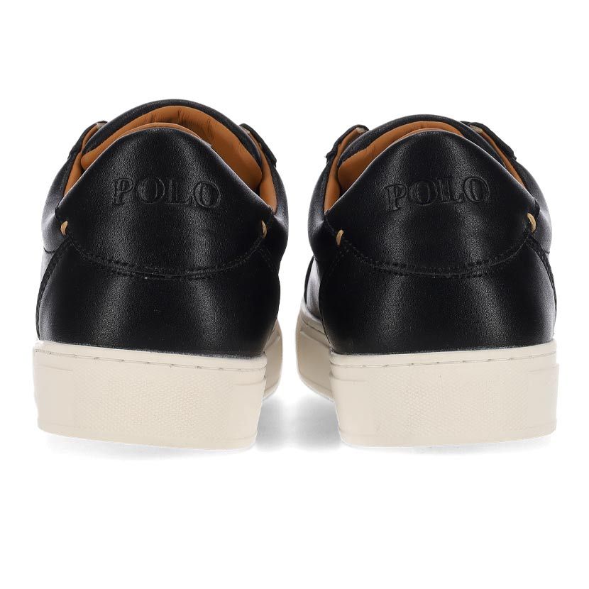 Polo Mens Classic Leather Sneakers In Black