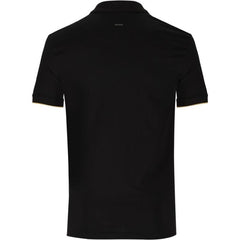 Polo Mens Plain 1/4 Zip Golfer In Black
