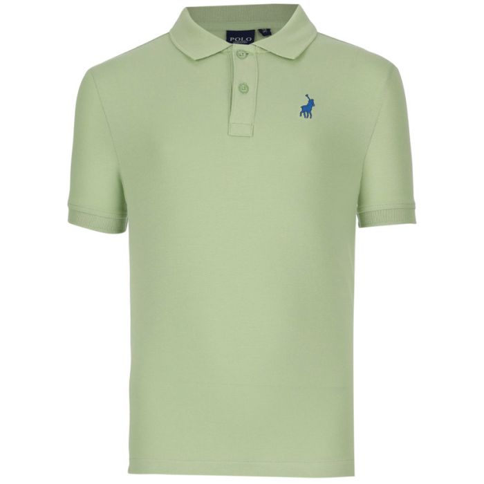 Polo Boys Austin Short Sleeve Golfer In Sea Green