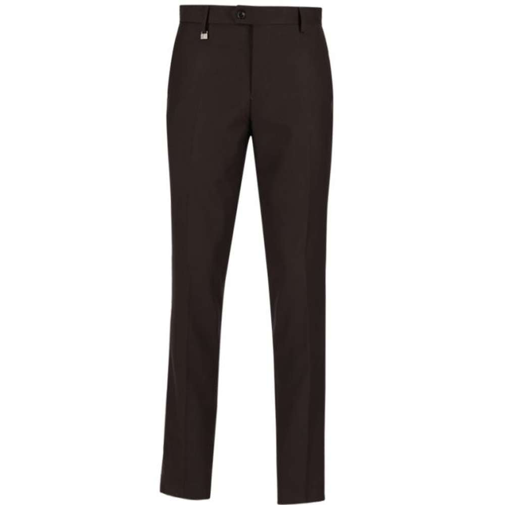 Polo Mens Custom Fit Trosuer In Chocolate