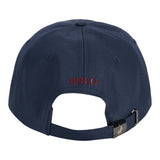 Polo Mens 6 Panel Metal Peak Cap Navy Red